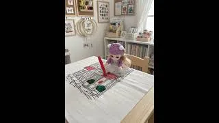 Miniature : Ma nouvelle assistante!  #broderie #couture #broderietraditionelle