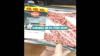 Miniature : le bœuf est hors de prix ! Recette permettant de faire 16 steaks avec 1 kg de bœuf haché.🥩🍟🍽️