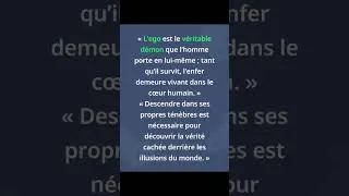 Miniature : ⚡ Le Véritable Démon Est Caché Dans l’Ego… 🕯️ #citation #conscience #spiritualité