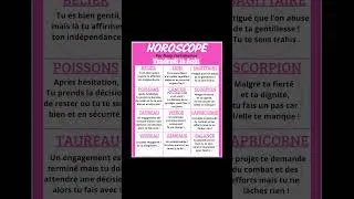 Miniature : 🔮HOROSCOPE DU VENDREDI 14 AOÛT. #oracleamour #guidance #astrology #tarot #voyanceactualite