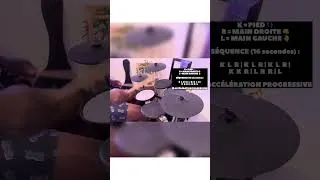Miniature : Roulement batterie débutant drum fills #shorts  🥁🔥