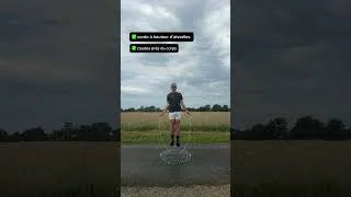 Miniature : Alors, vous les faites ou vous avez un mouvement parfait ? 😌  #cordeasauter #jumprope
