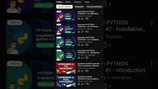 Miniature : Des vidéos courtes, efficaces, et faites pour tous les niveaux 🙌#python #coding #tutoriel #shorts