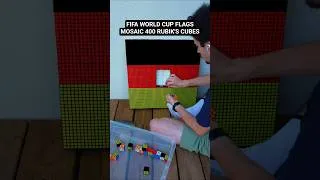 Miniature : Les drapeaux de la Coupe du Monde avec 400 Rubik's Cubes ! #mosaic #rubikscube #allemagne