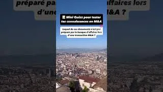Miniature : Mini Quizz Finance / M&A