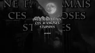 Miniature : Ne fait jamais c’est 4 choses stupides #developpementpersonnel #confianceensoi #motivation #shorts
