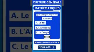 Miniature : Quel est le plus long fleuve du monde ? #quiz #shorts #culture