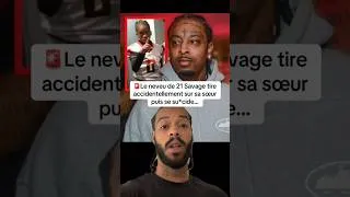 Miniature : 🚨Le neveu de 21 Savage tire accidentellement sur sa sœur puis se su*cide.. #21savage #reaction #rap