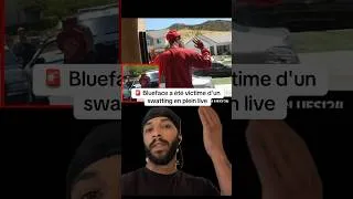 Miniature : 🚨 Blueface a été victime d'un swatting en plein live #blueface #reaction #rappeur
