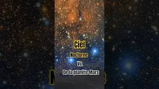 Miniature : Ciel nocturne de la planète Mars #cosmologie #space#mars#short