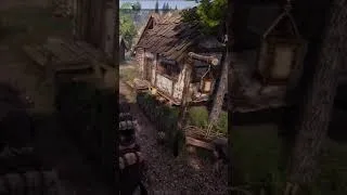 Miniature : Medieval Dynasty short : un bon vol plané n'interrompt pas une bonne conversation ! #shorts #gaming