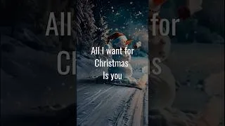 Miniature : Mariah Carey - All I Want for Christmas Is You (Lyrics)🎄| #shorts