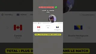 Miniature : Pronostic foot du Vendredi 12 juin 2026 : Canada VS Bosnie-Herzégovine #football #pronodujour