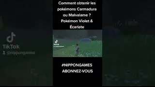 Miniature : Comment Obtenir les Pokémons Rare Malvalame et Carmadura Pokémon Violet et Écarlate