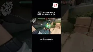 Miniature : Sacré coup de couteau quand même !! 😅🙂‍↔️#valorant #jeuxvidéo #abonnetoi #like #player #onetap