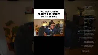 Miniature : La foudre frappe à 10 mètres de moi en Live !⚡​​