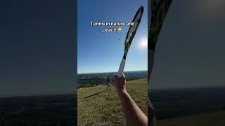 Miniature : Tennis in nature !! #tennis #sports #pov#tennislife