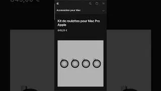 Miniature : Roulettes Mac Pro plus chères que des pneus de voiture ! #apple #roullette #pneu @Nonoflight