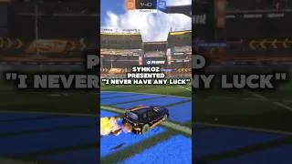 Miniature : "I never have any luck" in Rocket League #shorts #rocketleague
