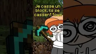 Miniature : Minecraft mais quand je CASSE un BLOCK, ils se CASSENT TOUS