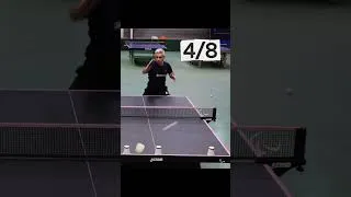 Miniature : Est-ce que je vais toutes les toucher ?8 cibles en top 💥 #tt  #tennisdetable  #pingpong #tabletennis