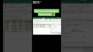 Miniature : La différence entre la liste déroulante d'Excel et d'Access