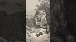 Miniature : Le Lion et le Rat