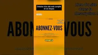 Miniature : IA : Création d'un site web complet en six étapes
