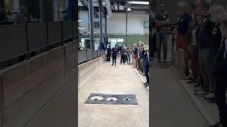 Miniature : L’esprit de compétition s’invite aussi pendant les stages de pétanque…