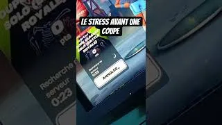 Miniature : le stress avant une coupe#fortnite #stress