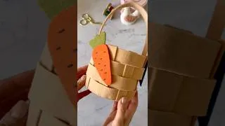 Miniature : DIY panier de Pâques en feutrine. Le patron est disponible sur mon site #broderie #diy #pâques