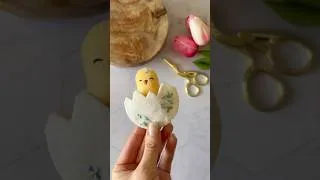 Miniature : DIY poussin de Pâques, broderie sur la feutrine très simple à fabriquer #broderie #handbroidery #diy