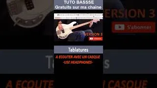 Miniature : TUTO BASSE °1 Titre = 3 Versions° |WALKING ON THE MOON |  #shorts