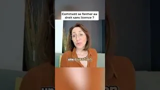 Miniature : Droit ! Arrêter la Licence Après 2 Ans ⁉️ Une Autre Voie !