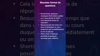 Miniature : Nouveau format de questions de finance