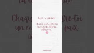 Miniature :  Aujourd'hui, souviens-toi que tu es ta priorité. #citation