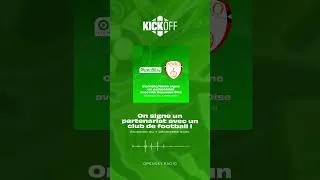 Miniature : 💚🗣️ On signe un partenariat avec un club de football professionnel !