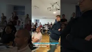 Miniature : Benjamin Brice dans les bureaux d'OPEO pour présenter son dernier ouvrage à nos équipes