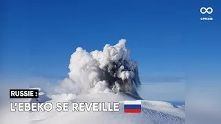 Miniature : Le stratovolcan Ebeko s'est réveillé sur l'île de Paramushir