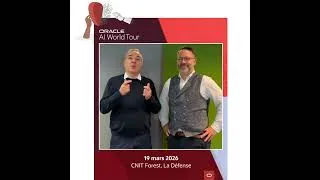 Miniature : Rejoignez nos équipes d'expert à AI World Tour Paris le 19 mars prochain !  #ia #innovation #oracle