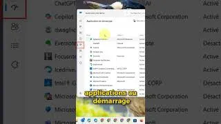 Miniature : Astuce - Désactiver des applications au démarrage #windows11 #tutorial