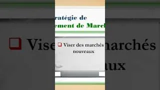 Miniature : #bac2023 📢 Stratégie de Développement du Marché 👉 Marché local🖍️ Régional🖍️ National👌💯 #stratégie