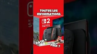 Miniature : Toutes les Informations Switch 2 ! #shorts #switch2