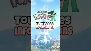 Miniature : Toutes les Informations sur Pokémon Légendes ZA ! #pokemon #shorts