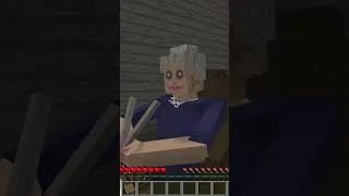 Miniature : Ma grand mère se fait attaquer par des monstres !  #humour #minecraft