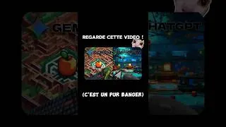 Miniature : J'ai forcé 2 IA a créer un jeu 😭💀 (Spécial 600 abonnées) #shorts #short #videoshort #ia