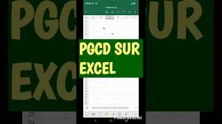 Miniature : Calculer le pgcd sur excel [Part 17]