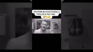 Miniature : Macron s'entraîne à parler à Poutine #humour #macron #poutine