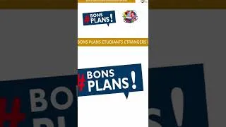 Miniature : Bon plan pour les étudiants  Étrangers #etudierenfrance #etudes
