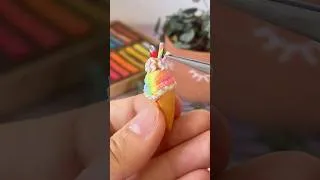Miniature : Miniature rainbow ice cream 🌈🍦